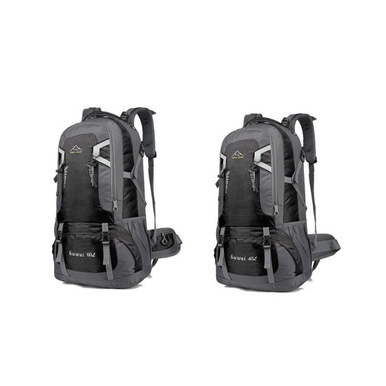 40L/60L Large-Capacity Hiking Backpack | Waterproof Travel Daypack for Outdoor Adventure, Cycling, Camping & Luggage Organizing