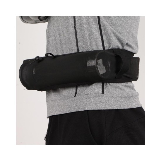 Multifunctional Sports Waist Pack with Large Capacity, Stretchy Mesh Design for Running, Cycling, and Hiking