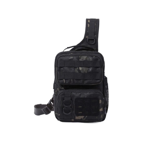 1000D Cordura Outdoor Fishing Sling Bag - Multi-Functional Waist Pack for Cycling and Lure Fishing