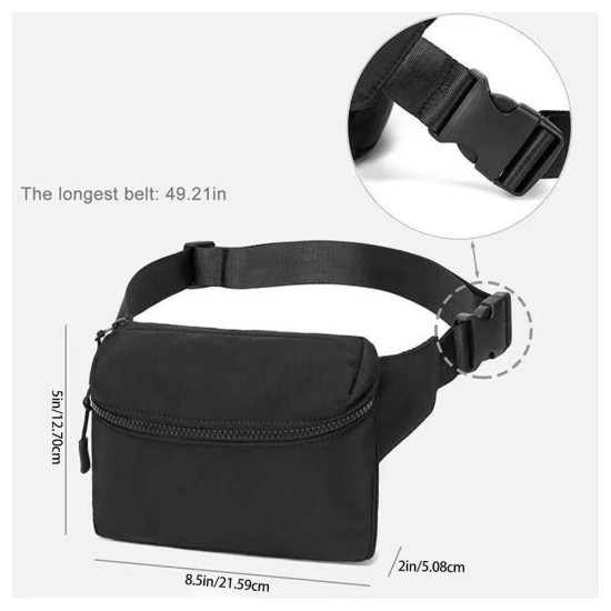 Men Ergonomic Storage Waist Bag Weatherproofed Cycling Hiking Waist Pack