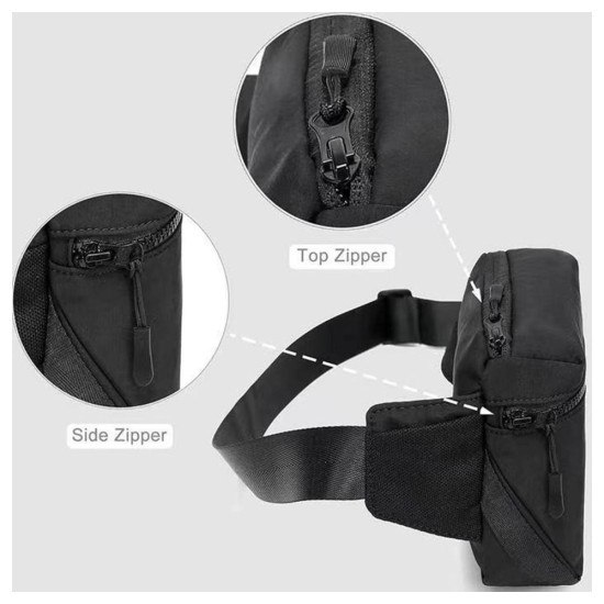 Men Ergonomic Storage Waist Bag Weatherproofed Cycling Hiking Waist Pack
